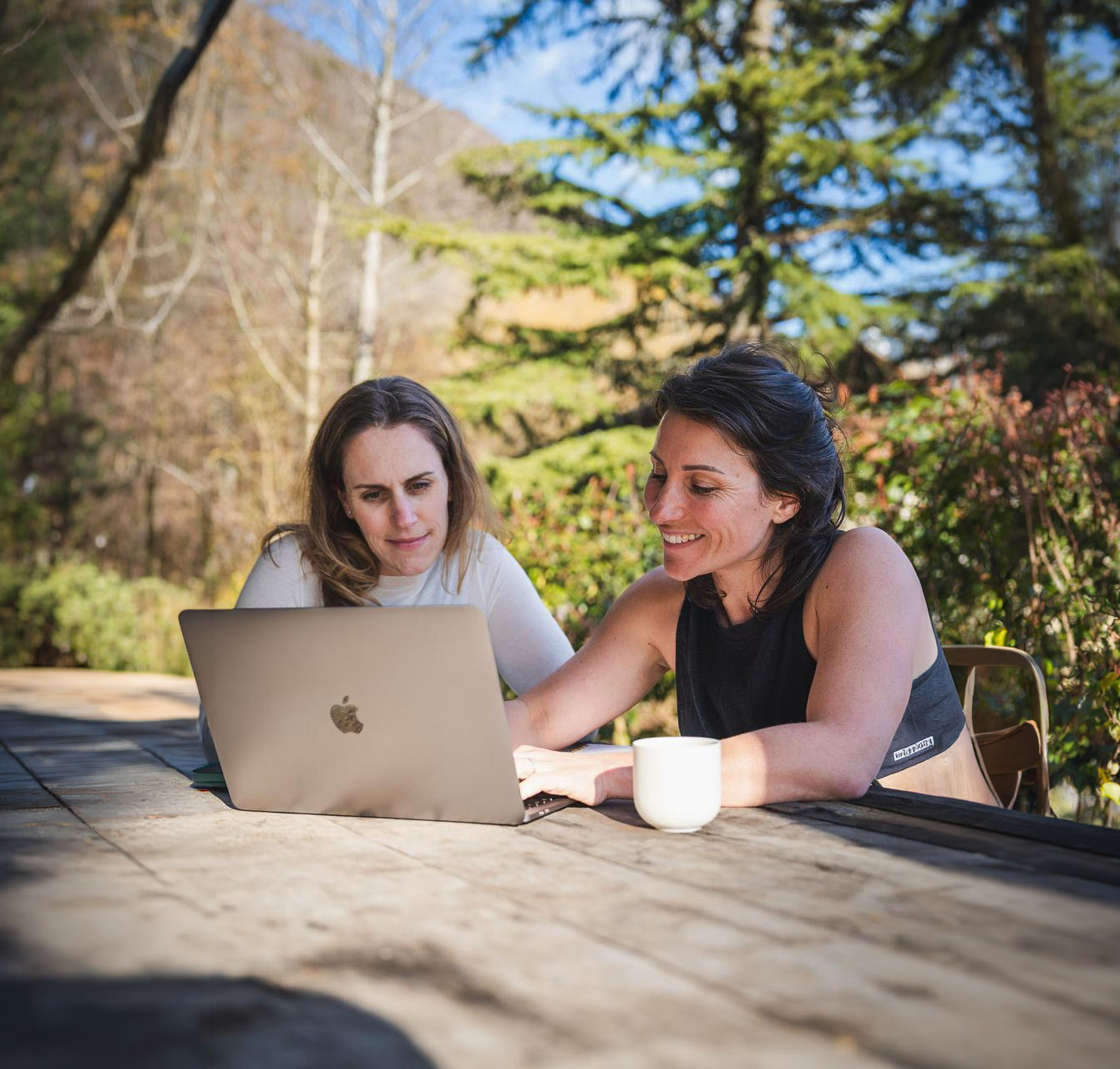 Perrine Tramoni et Marie Reboul café en nature